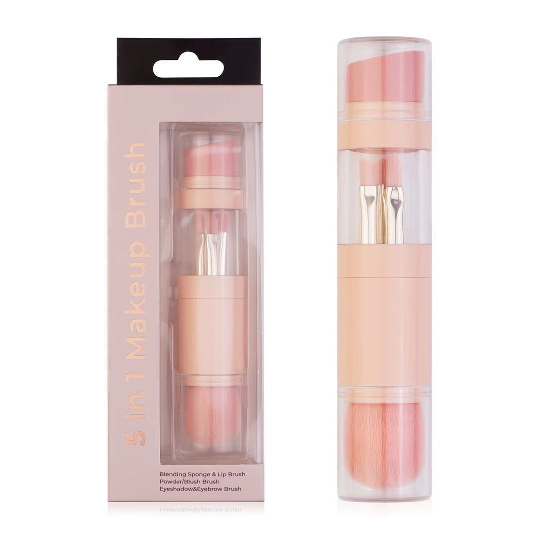 Pinceaux de maquillage rétractables 5 en 1
