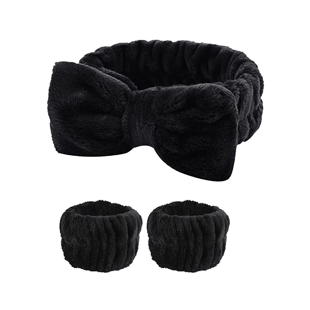 Ensemble De Bracelets De Lavage Du Visage, 3 Pièces, Soins De La Peau, Spa, Absorption D'Eau, Pour Femmes Et Filles, Accessoires De Salle De Bains