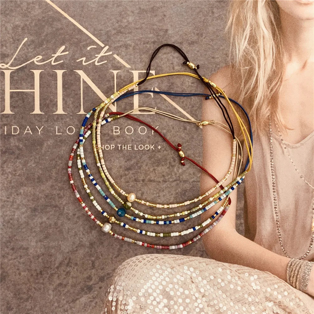 Bracelet délicat en perles de rocaille