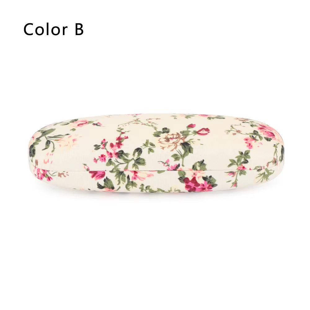 Étui à lunettes rigide — motifs fleuris