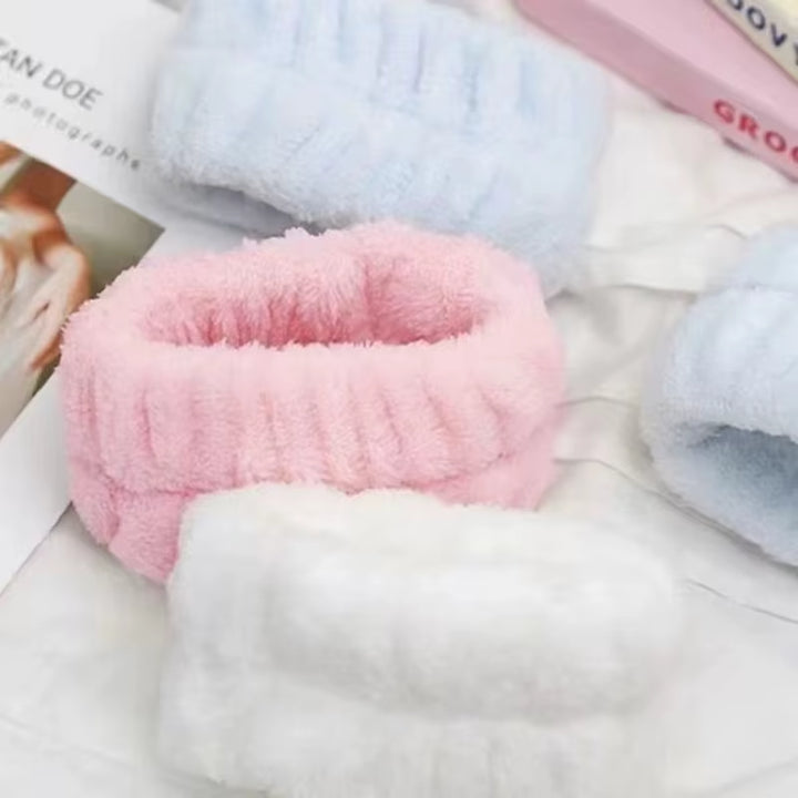 Ensemble De Bracelets De Lavage Du Visage, 3 Pièces, Soins De La Peau, Spa, Absorption D'Eau, Pour Femmes Et Filles, Accessoires De Salle De Bains