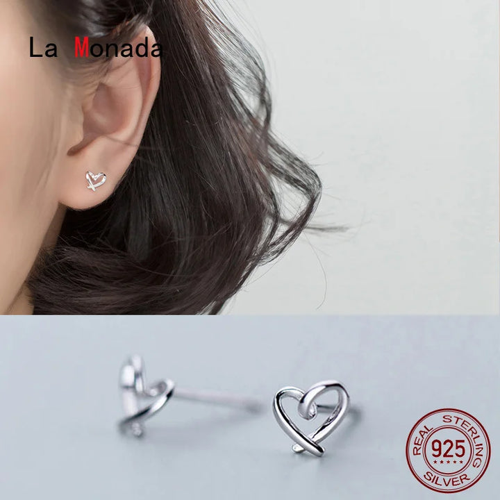 Petites boucles d’oreilles cœur ajouré