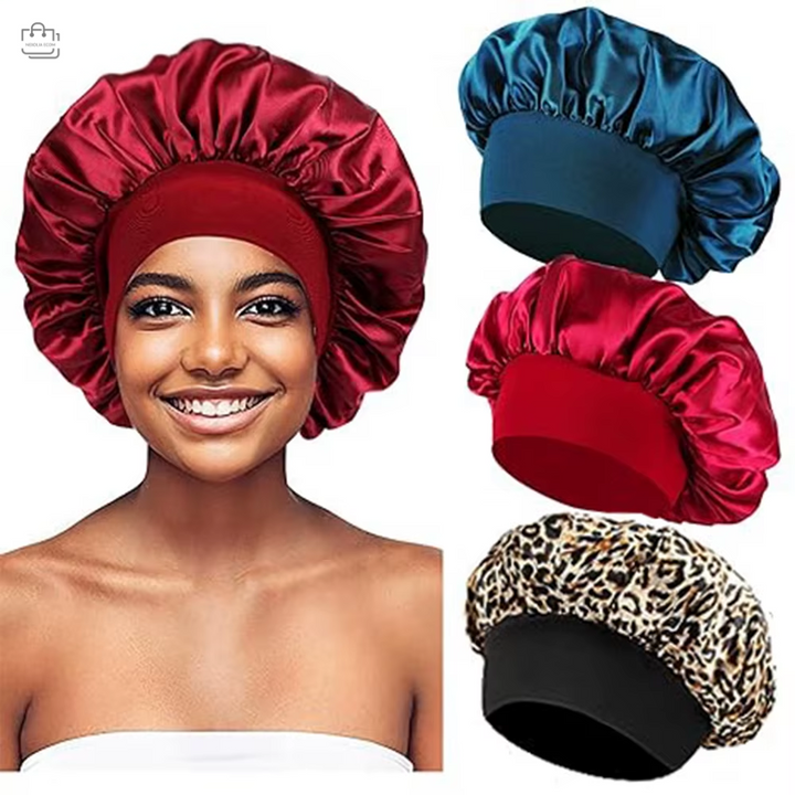SatinSleep™ – Bonnet en Satin pour Cheveux Texturés