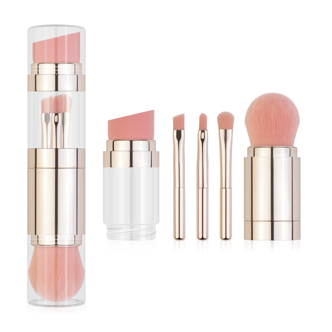 Pinceaux de maquillage rétractables 5 en 1