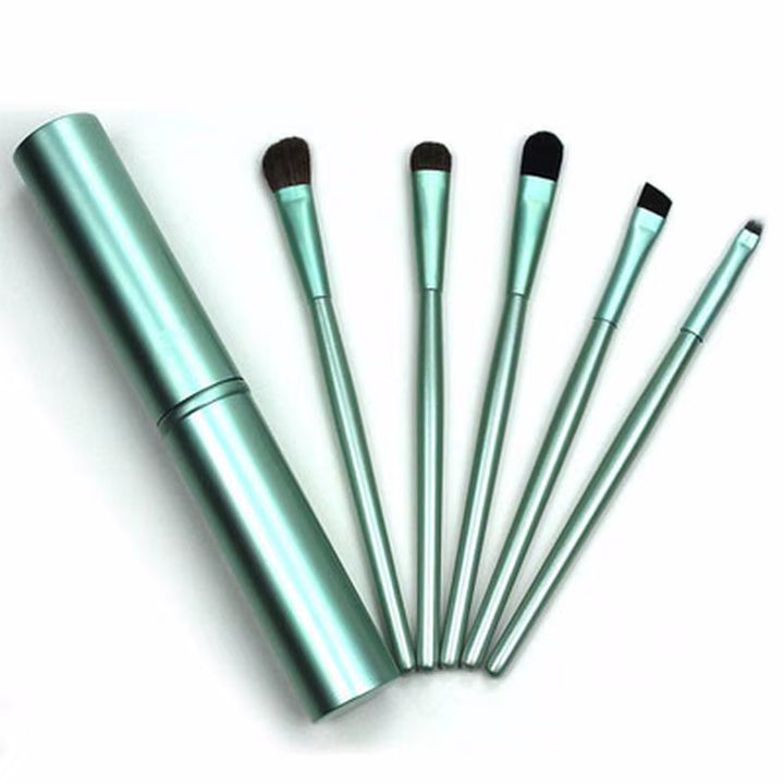 Mini pinceaux yeux et lèvres — 5 pièces avec étui