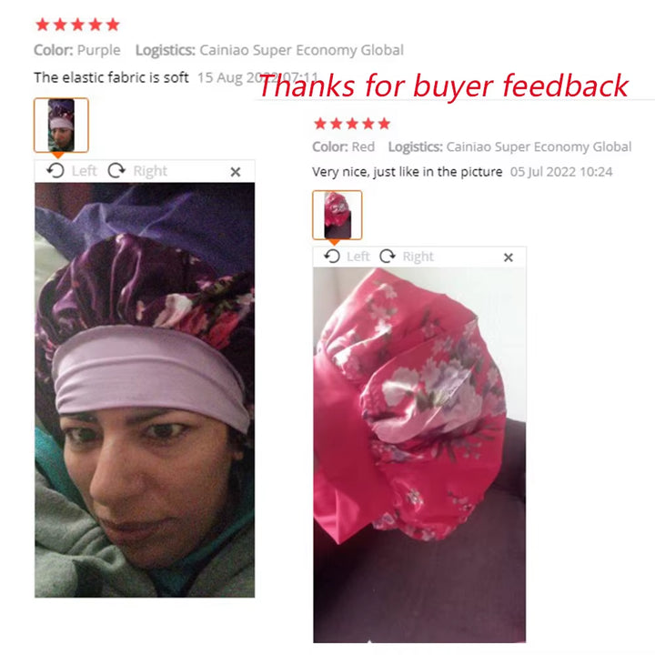 SatinSleep™ — Bonnet en satin à bande large