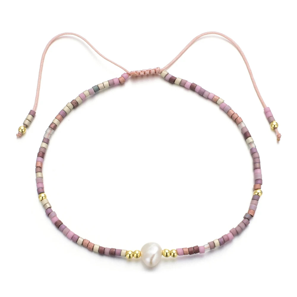 Bracelet délicat en perles de rocaille
