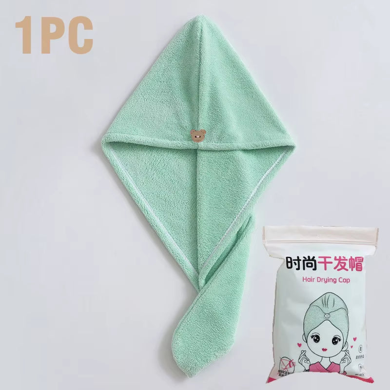 Serviette turban pour cheveux — couleurs douces
