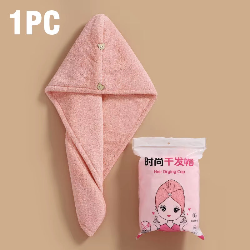 Serviette turban pour cheveux — couleurs douces