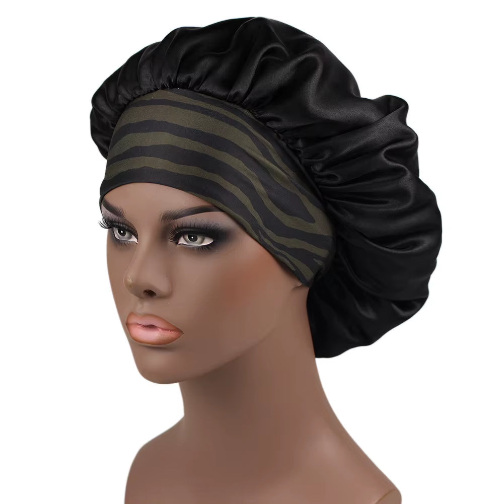 SatinSleep™ – Bonnet en Satin pour Cheveux Texturés