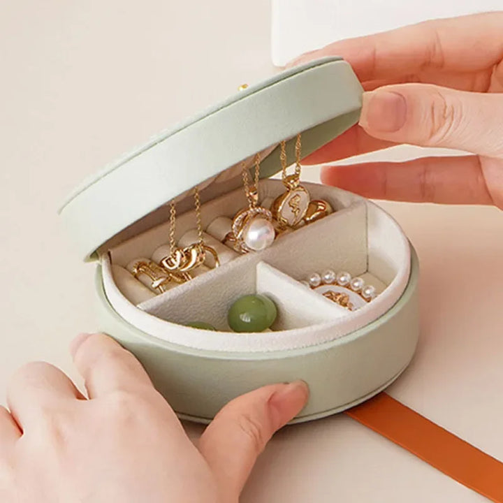 Écrin à bijoux de voyage arrondi