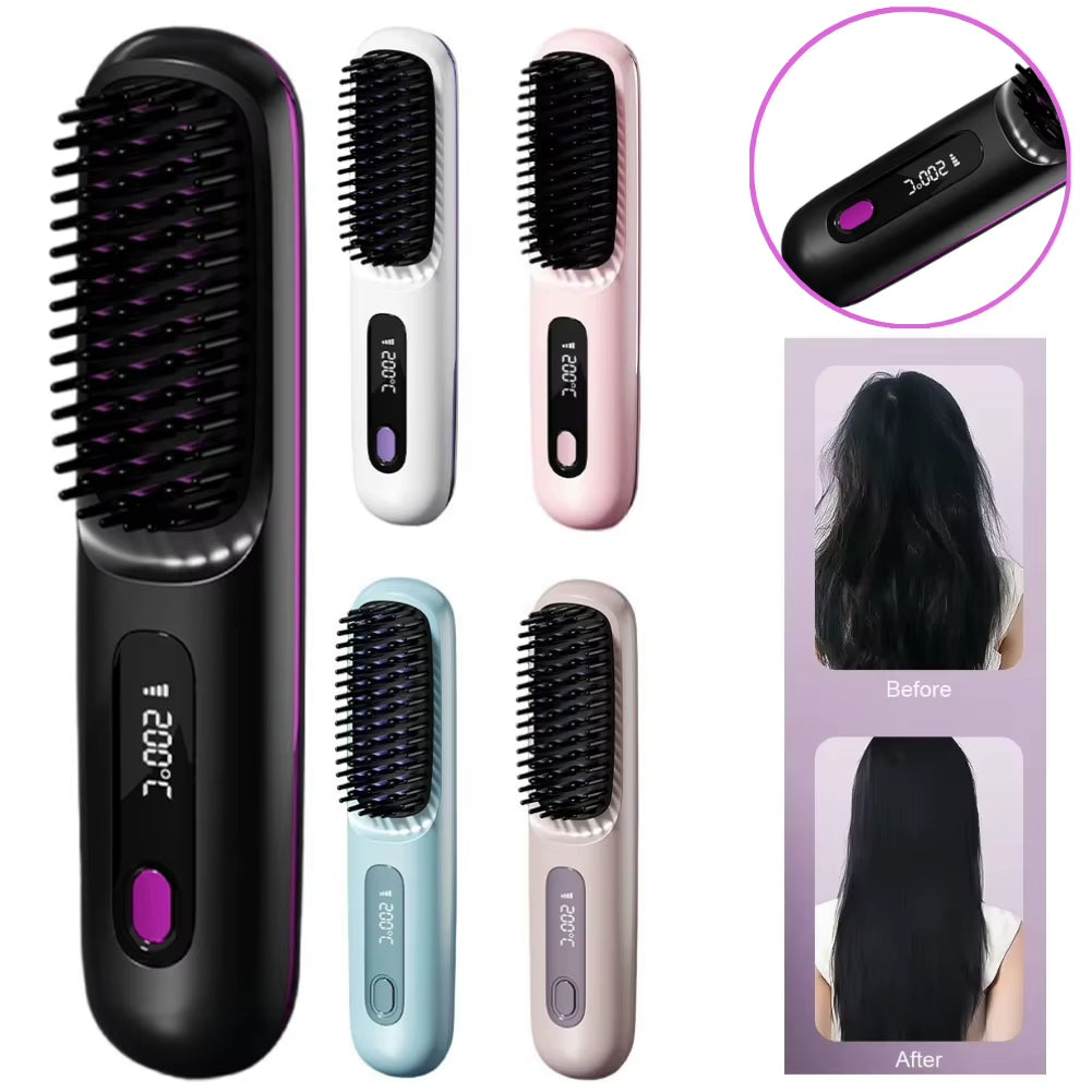 GlidePro™ – Brosse Lissante Sans Fil.