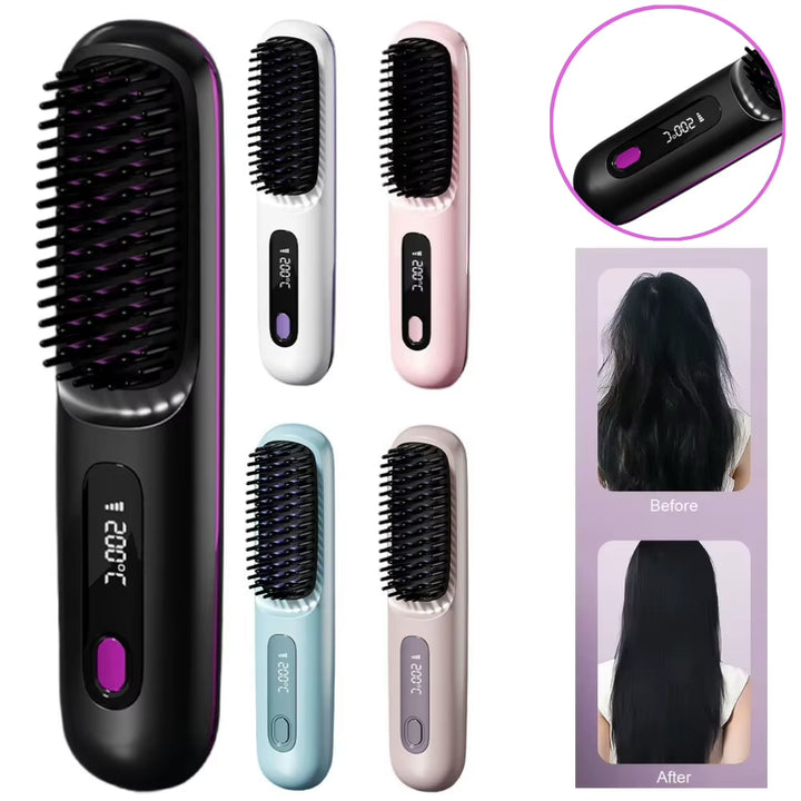 GlidePro™ – Brosse Lissante Sans Fil.