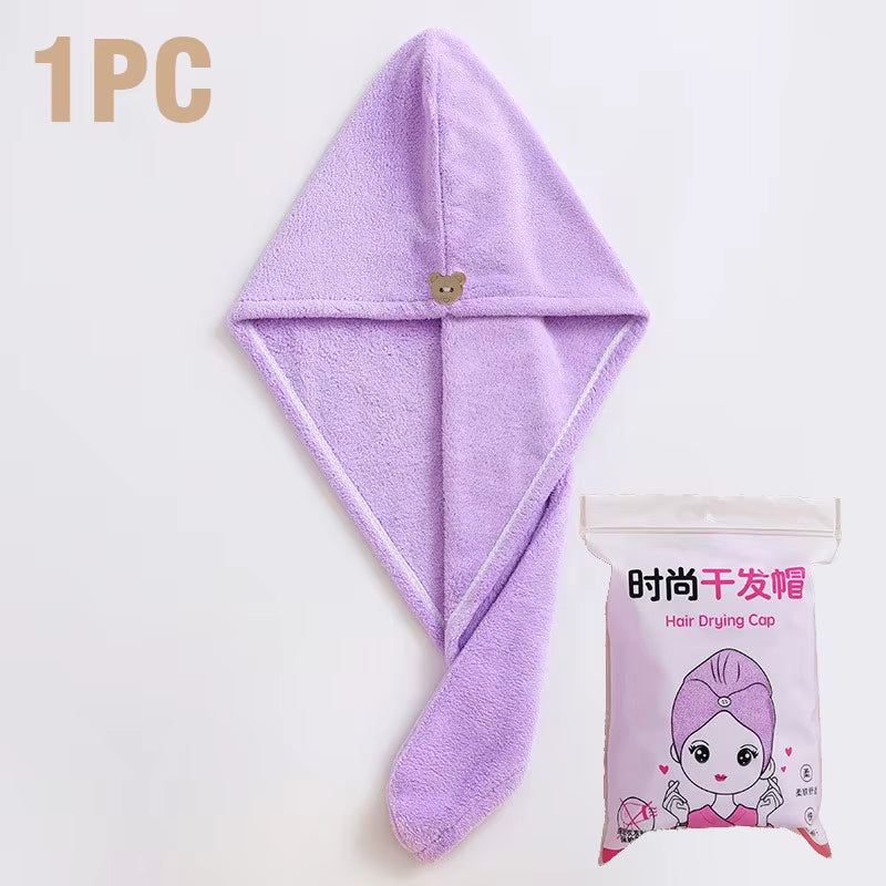 Serviette turban pour cheveux — couleurs douces