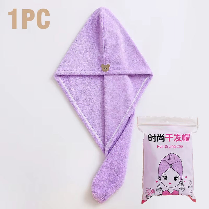 Serviette turban pour cheveux — couleurs douces