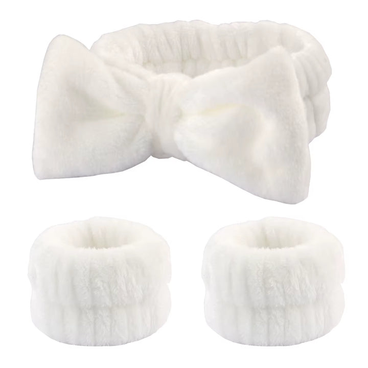 Ensemble De Bracelets De Lavage Du Visage, 3 Pièces, Soins De La Peau, Spa, Absorption D'Eau, Pour Femmes Et Filles, Accessoires De Salle De Bains
