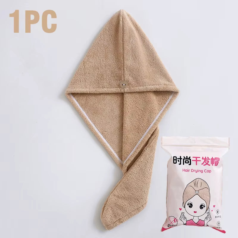 Serviette turban pour cheveux — couleurs douces