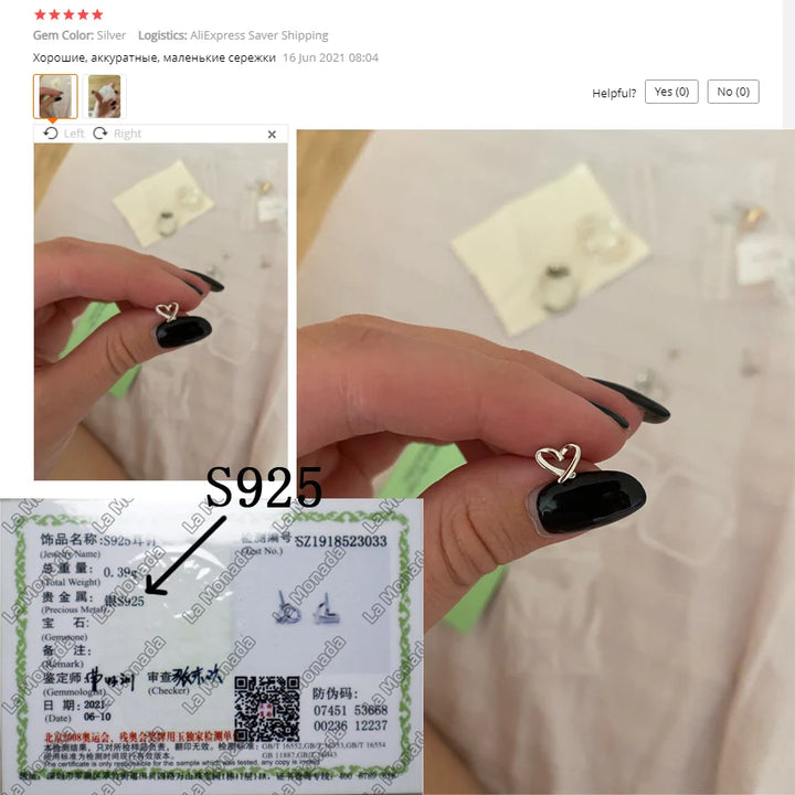 Petites boucles d’oreilles cœur ajouré