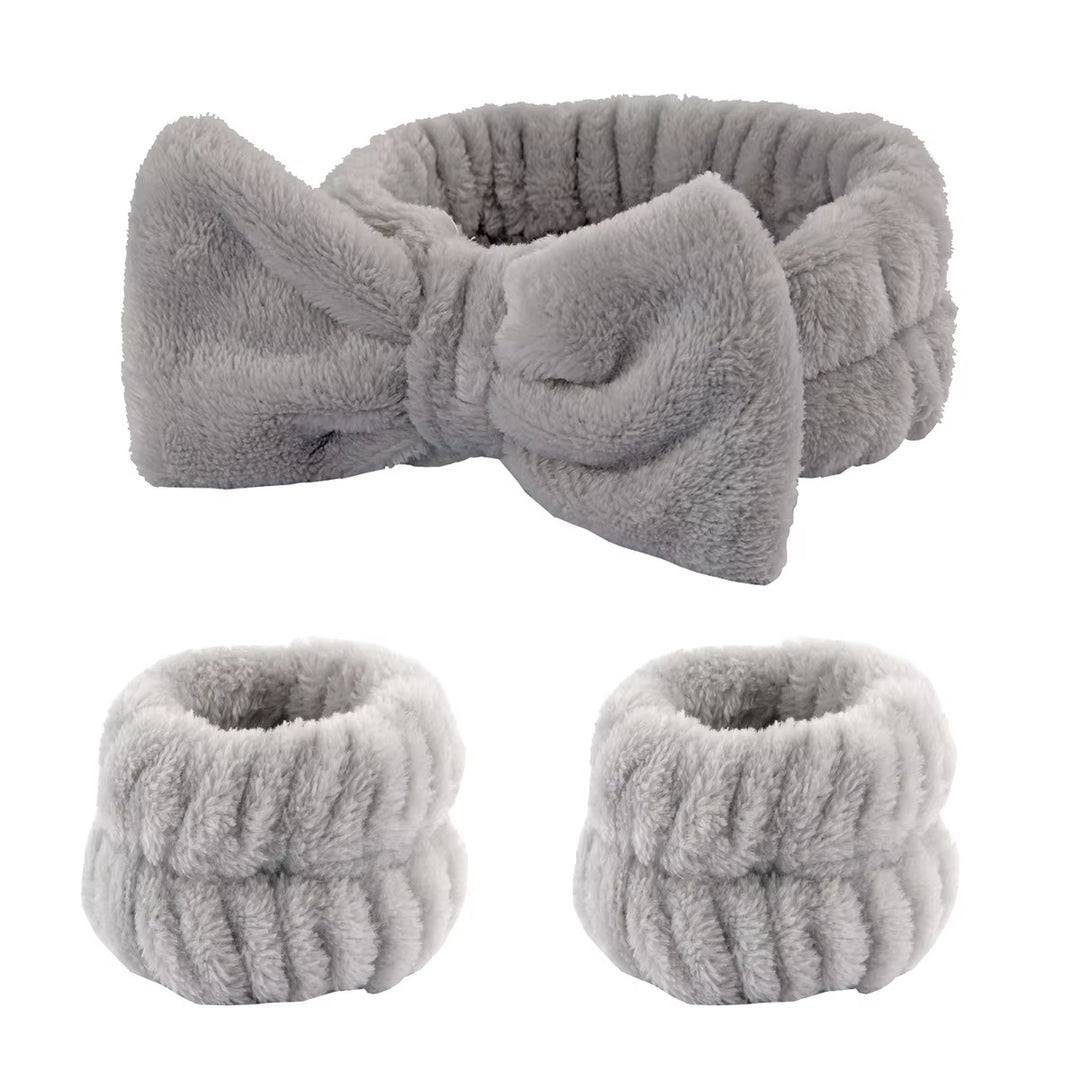 Ensemble De Bracelets De Lavage Du Visage, 3 Pièces, Soins De La Peau, Spa, Absorption D'Eau, Pour Femmes Et Filles, Accessoires De Salle De Bains